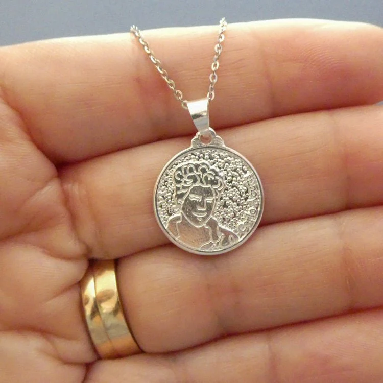 Silver Saint Carlo Acutis Medal Necklace 18-inch - Image 5