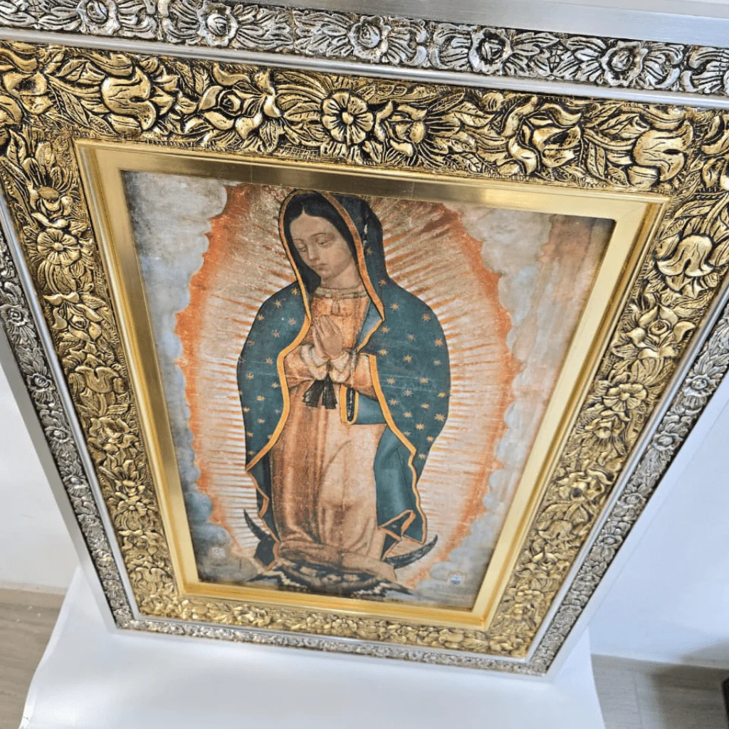 Certified Basilica Art of Our Lady of Guadalupe — Side Altar Edition 46" × 34" (1.17 m × 0.86 m) - Image 6