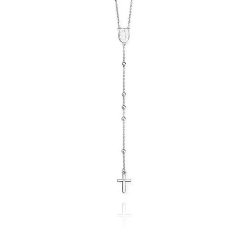 Classic Rosary Necklace Bronze Rhodium 18-inch