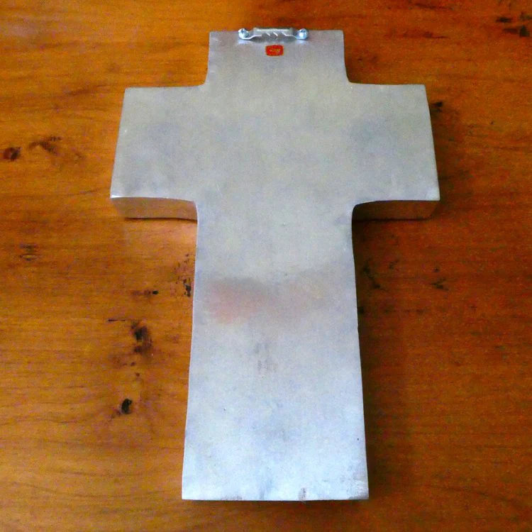 Divine Mercy Grand Wall Cross w/ Pressed Flowers 11" - Image 5