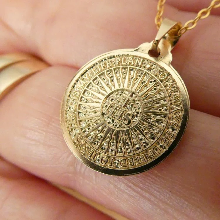 Gold Vermeil Saint Carlo Acutis Medal Necklace 18-inch - Image 5
