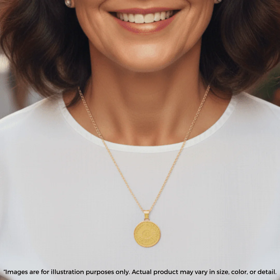 Gold Vermeil Saint Carlo Acutis Medal Necklace 18-inch - Image 6