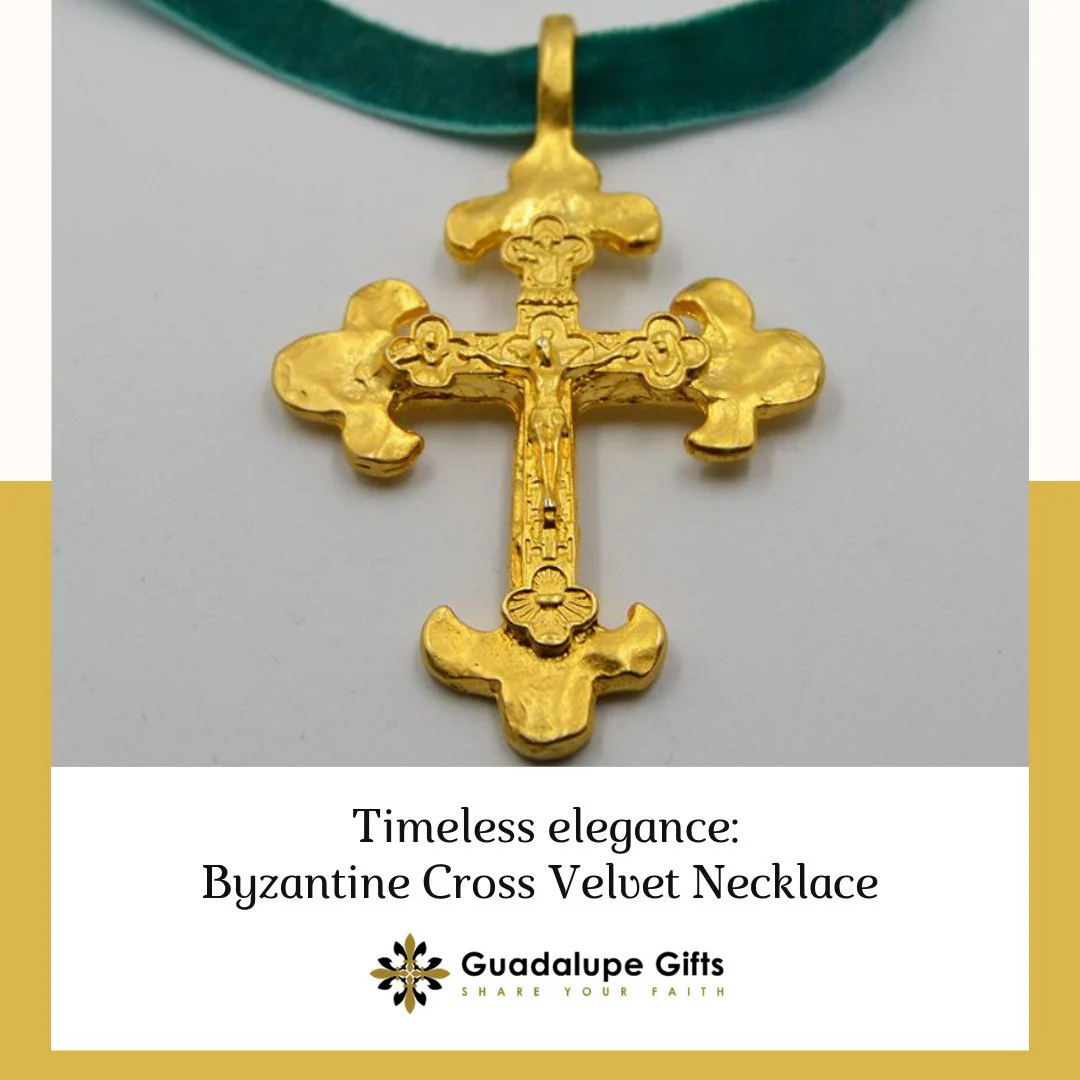Gold-Plated Byzantine Cross Necklace 22-inch - Image 3