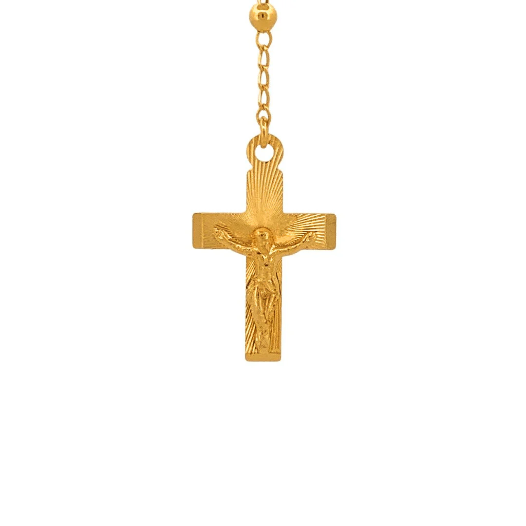 Gold Our Lady of Guadalupe Rosary Necklace — 18” - Image 4