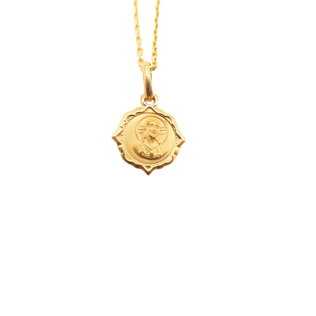 Gold-Plated Scapular Necklace – Sacred Heart & Our Lady of Guadalupe, 18” - Image 10
