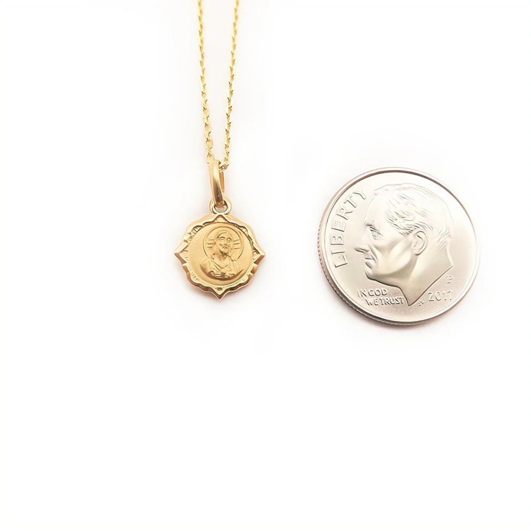 Gold-Plated Scapular Necklace – Sacred Heart & Our Lady of Guadalupe, 18” - Image 11