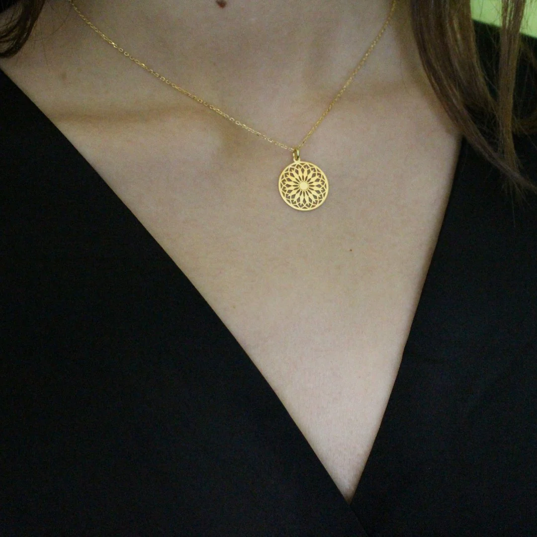Gold Vermeil "Valeria" Necklace 18-inch - Image 2