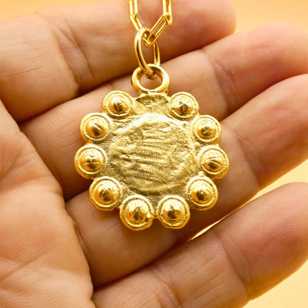 Gold-Plated Our Lady of Guadalupe Necklace 22-inch - Image 5