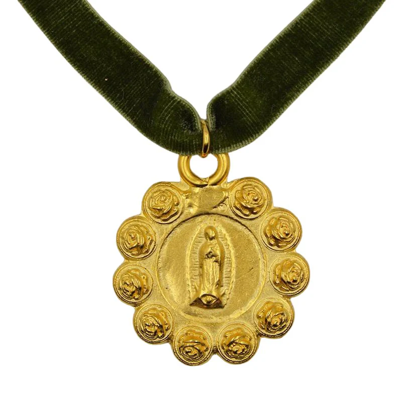 Gold-Plated Our Lady of Guadalupe Necklace 22-inch - Image 8