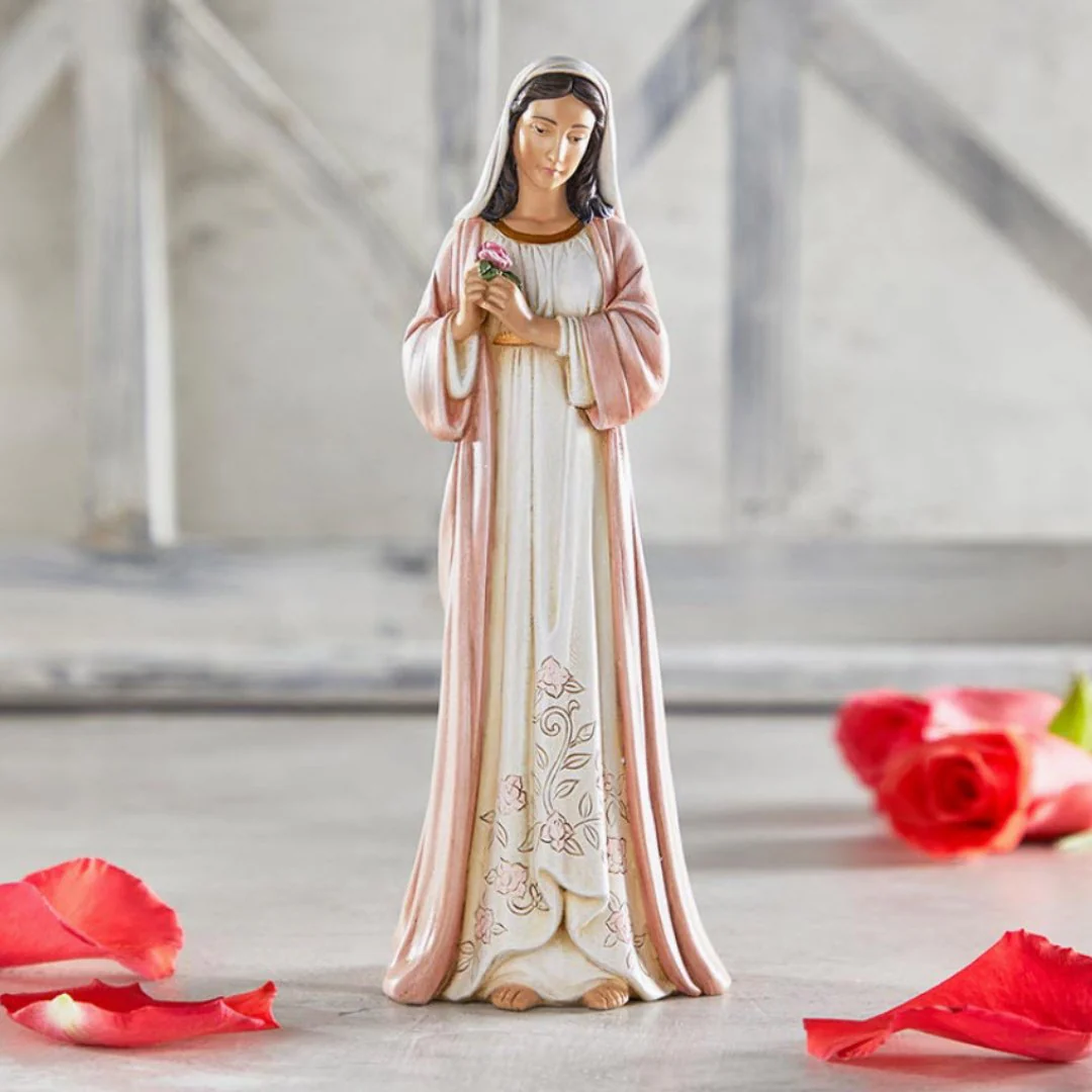 Madonna of the Roses Statue 8.25-inch - Image 3