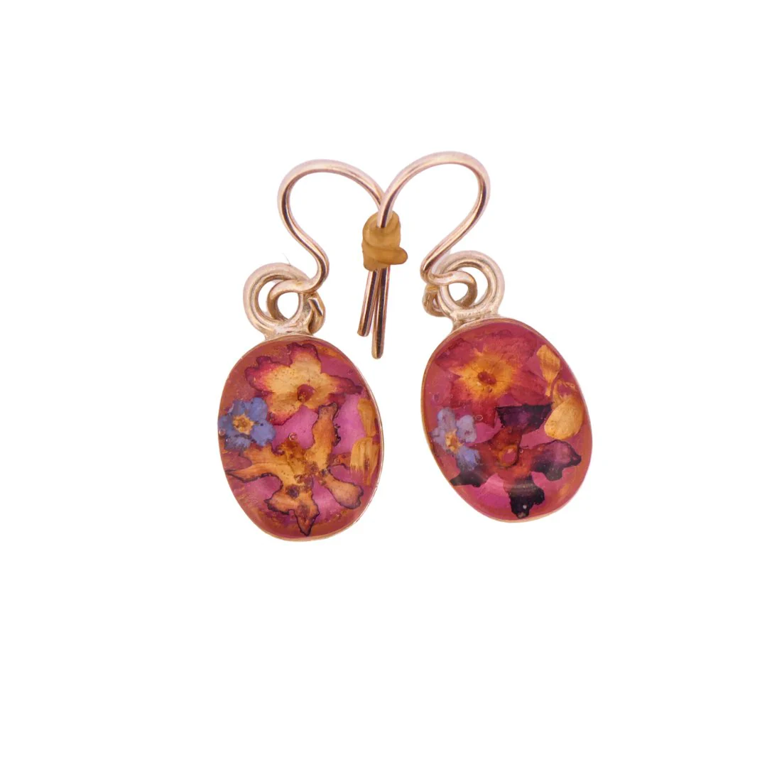 Guadalupe Earrings w/ Pressed Flowers - Image 10
