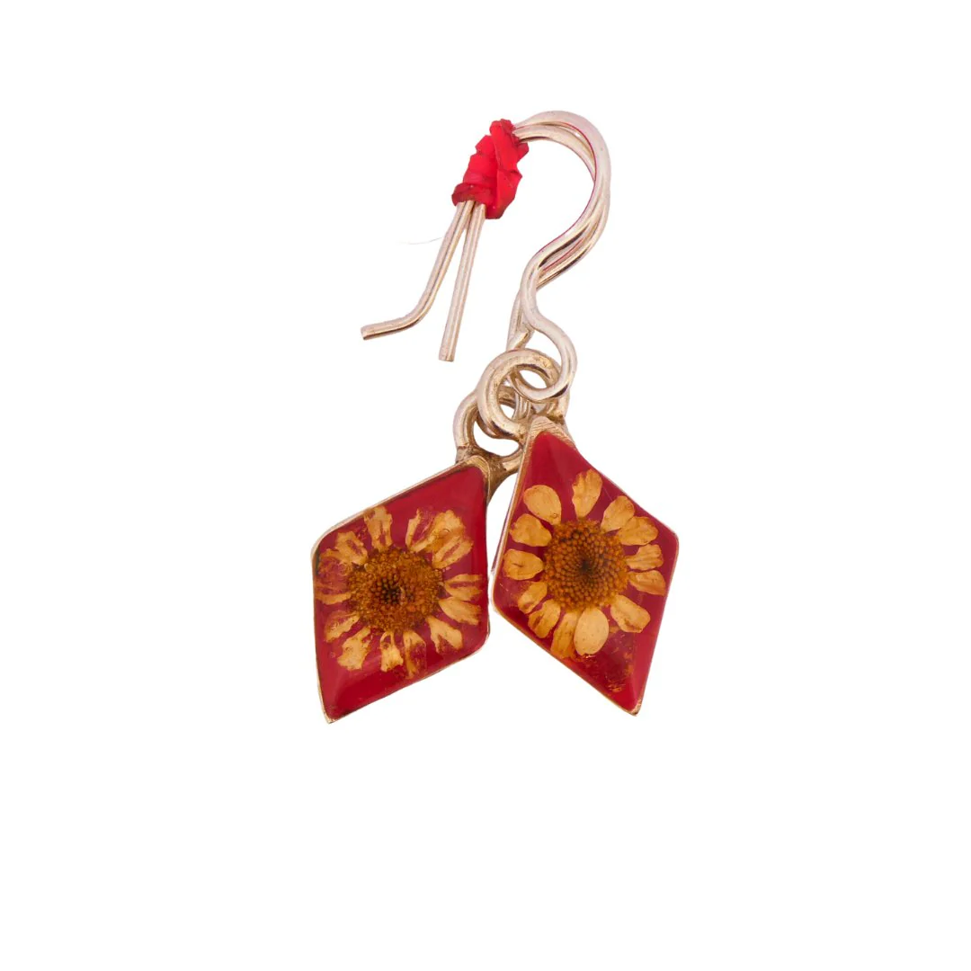 Guadalupe Earrings w/ Pressed Flowers - Image 11