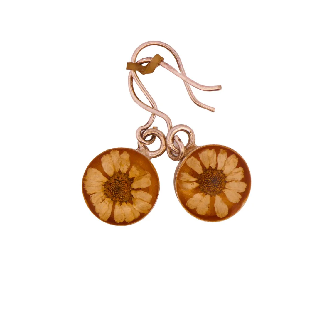 Guadalupe Earrings w/ Pressed Flowers - Image 12