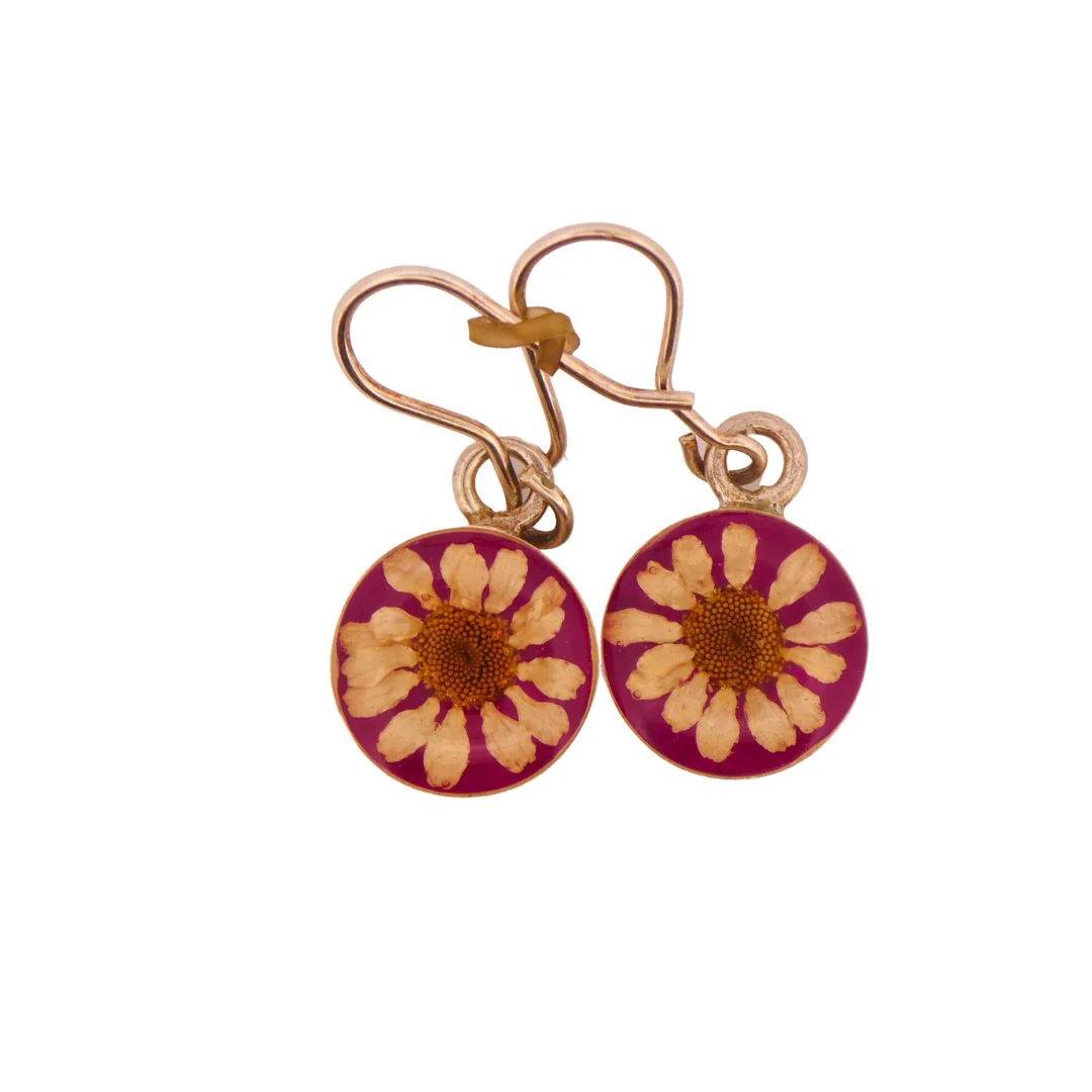 Guadalupe Earrings w/ Pressed Flowers - Image 13