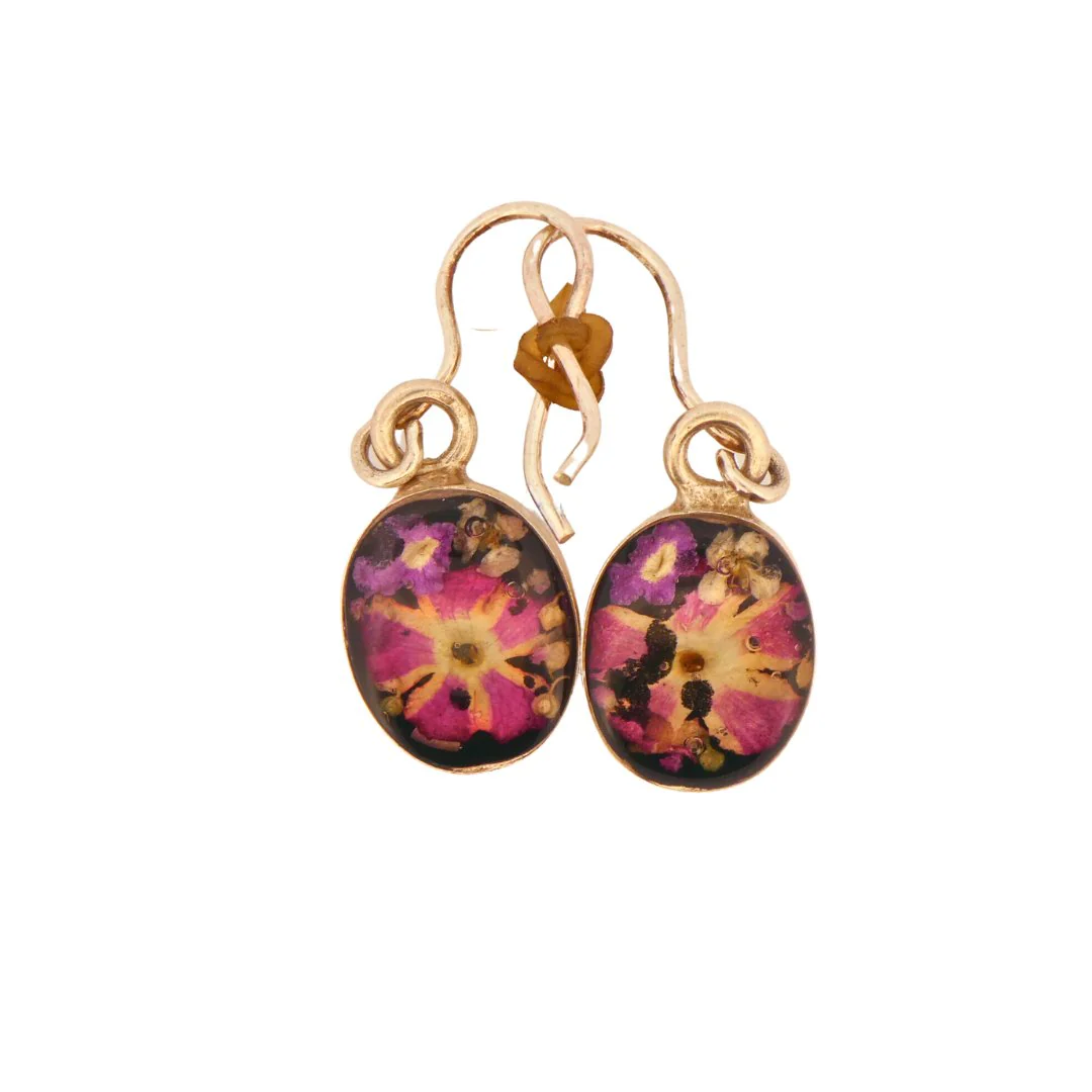 Guadalupe Earrings w/ Pressed Flowers - Image 14