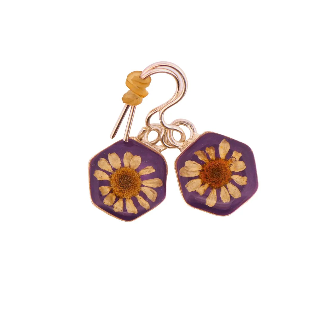 Guadalupe Earrings w/ Pressed Flowers - Image 15