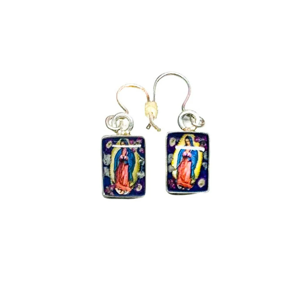 Guadalupe Earrings w/ Pressed Flowers - Image 5