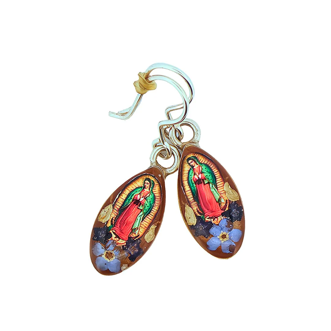Guadalupe Earrings w/ Pressed Flowers - Image 6
