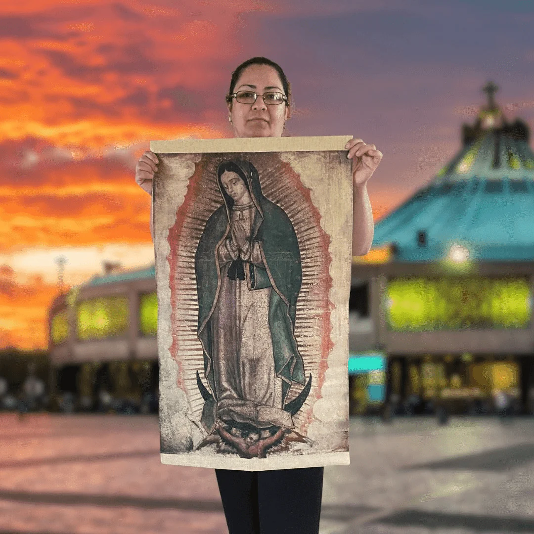 Our Lady of Guadalupe Tilma 36" x 20" - Image 2