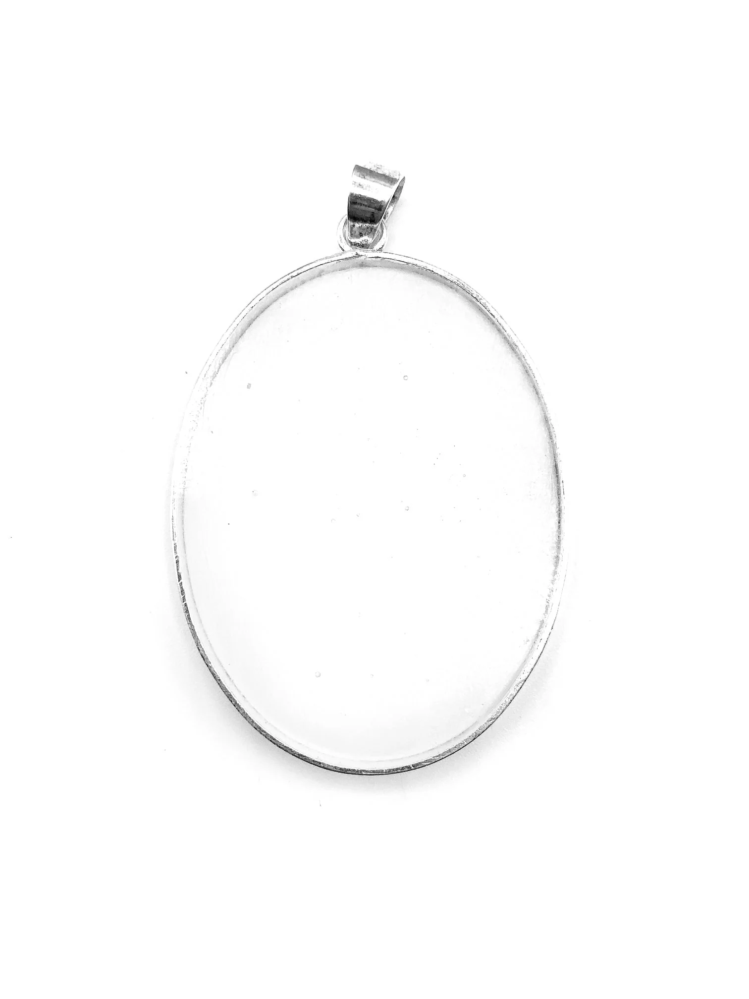 Our Lady of Hope Oval Medallion w/ Pressed Flowers 1 19/10" x 2 1/2" - Image 3