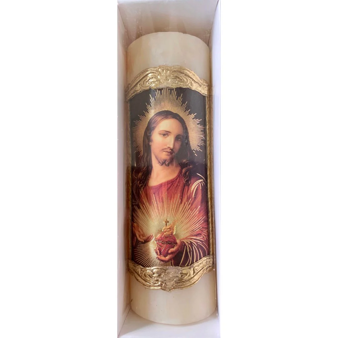 Sacred Heart of Jesus Candle 6.5"