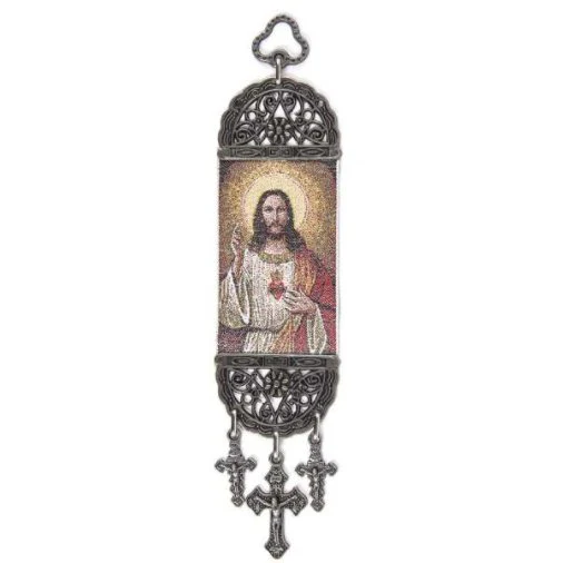 Sacred Heart Tapestry Banner 9-inch