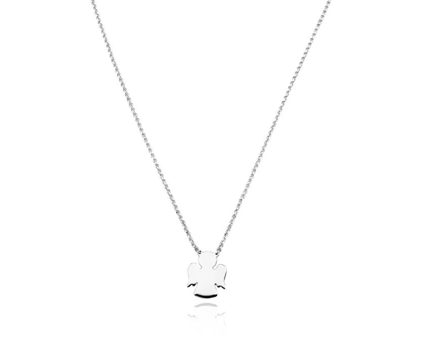 Silver Angel Necklace 18-inch