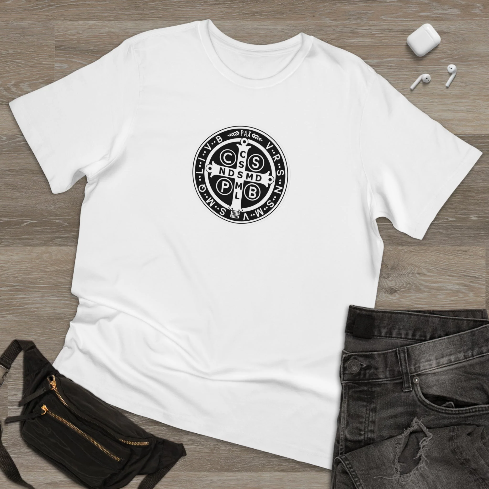 St. Benedict Medal T-shirt - Image 7