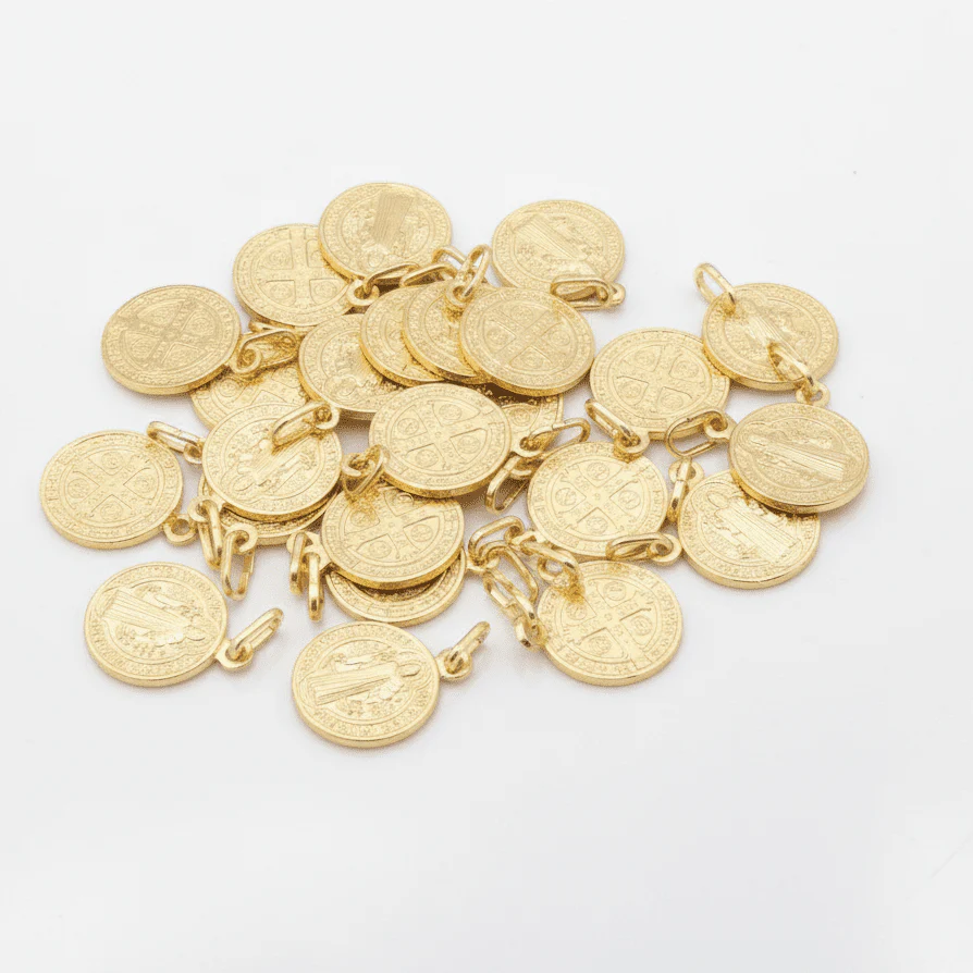 Gold Vermeil Saint Benedict Medal Necklace 18-inch - Image 3