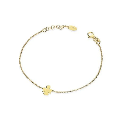 Gold Vermeil Angel Bracelet 7.5