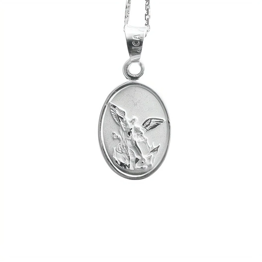Silver Saint Michael's Necklace Chain 18-inch
